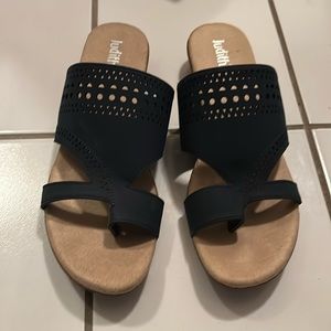 Judith sandals. Navy Blue. Size 9
